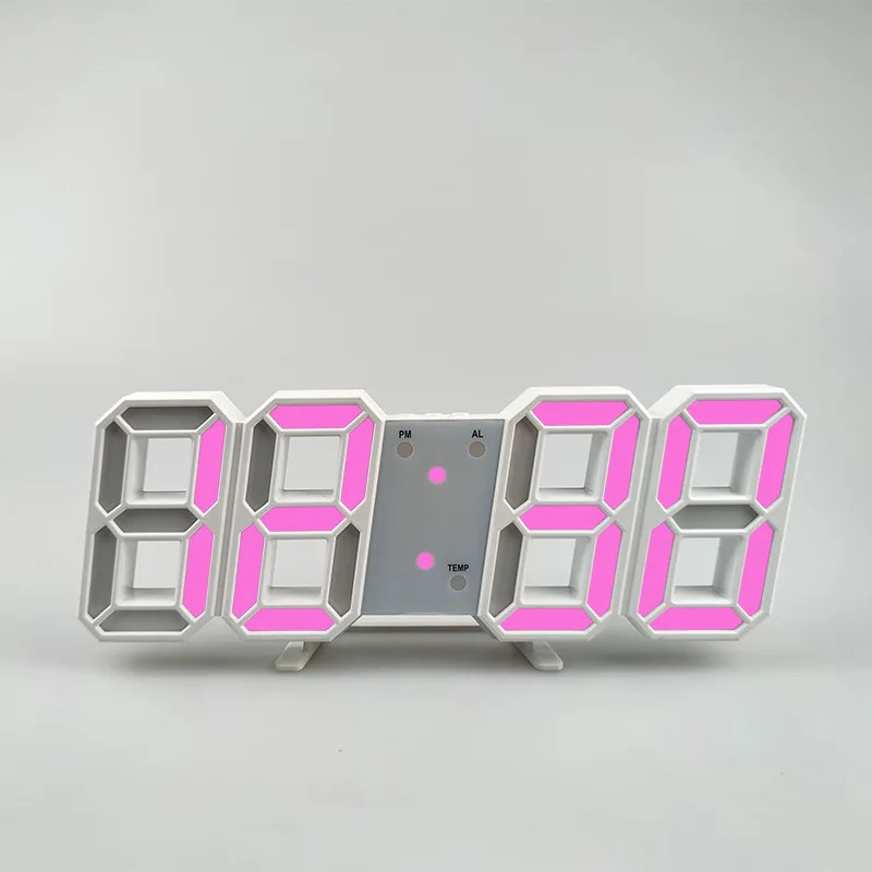 Wall Led Clock Desk Alarm Clock With Temperature For Home