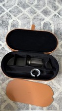 Dyson Airwrap Styler Storage Hard Case Box   Cognac Brown With a Brush,Cleaner