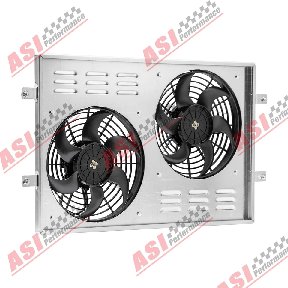 Aluminium Shroud 2 x 10'' Fan+Relay fit 195874 AMC Ambassador Gremlin Hornet Foto 4 de 4