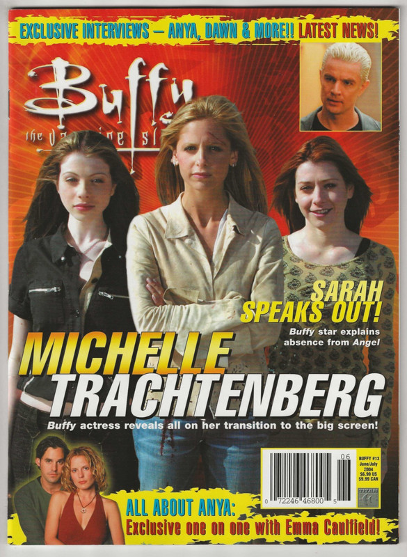 THE OFFICIAL BUFFY THE VAMPIRE SLAYER MAGAZINE # 13 MICHELLE TRACHTENBERG BUSCH