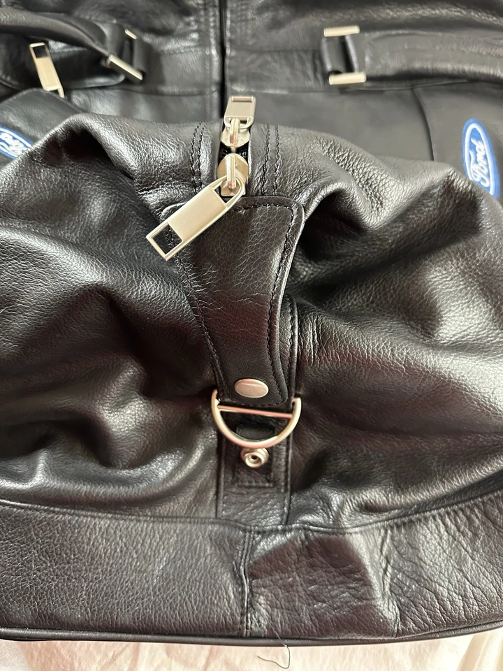 Bolsa de viaje Ford negra como cuero nunca usada excelente estado grande Foto 4 de 4