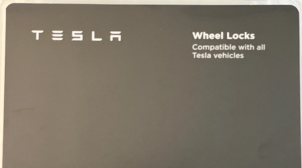Tesla Wheel Locks Set OEM Part 1130327-00-C Fits All Tesla Models New Sealed - Image 2 of 4