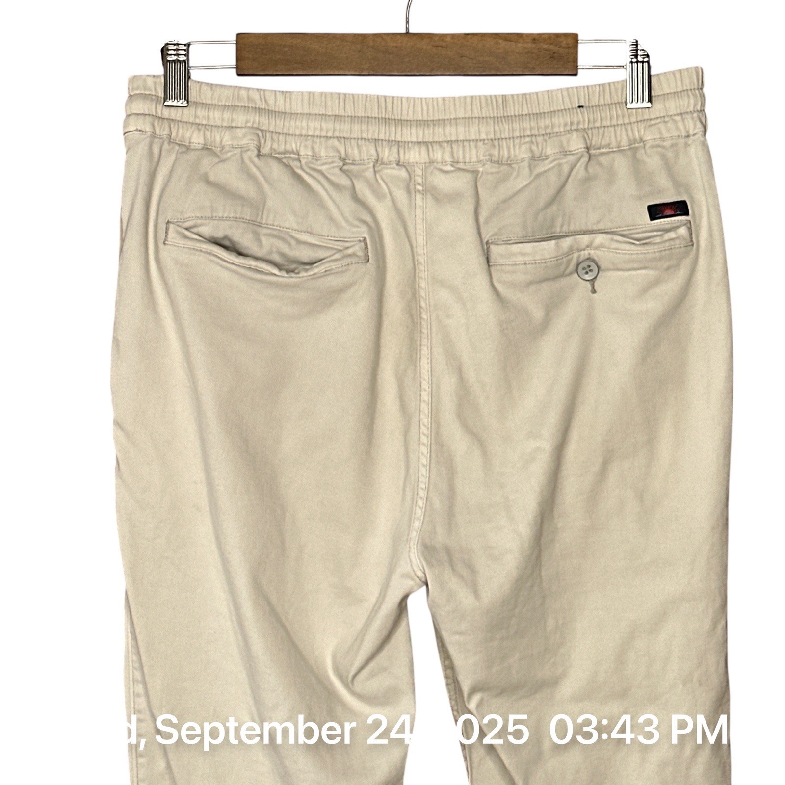 Faherty Essential Drawstring Pull On Pants Medium… - image 5