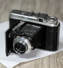 Voigtlander Perkeo I 120 Film 6x6 Folding Camera w/ Vaskar 75mm F4.5 Lens