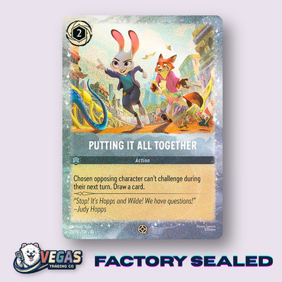 Putting It All Together 27/P3 Movie Promo Glimmer Foil Zootopia Sealed Lorcana