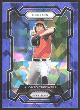 Alonzo Tredwell 2024 Panini Prizm Blue Ice Prizm #285 Houston Astros