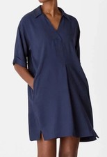 Whistles• Navy Melanie Short Dress with Pockets . Size M /12 UK/40”. #3