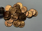 1955 RED BU LINCOLN CENT ROLL / 50 COINS