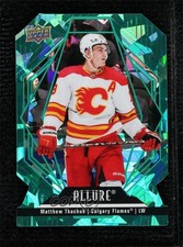 2022-23 Upper Deck Allure Green Rainbow Die-Cut 32/99 Matthew Tkachuk #100 1kx2