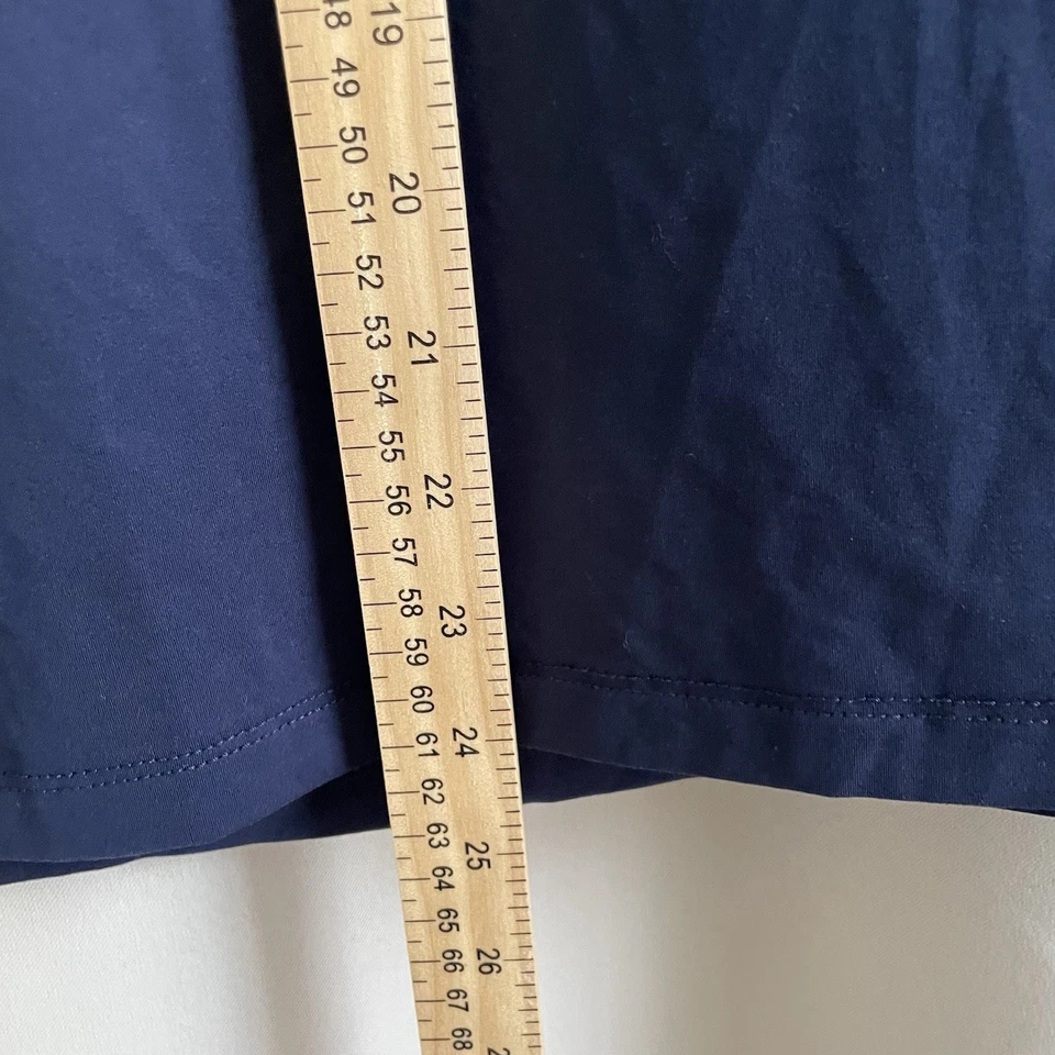 J McLaughlin Нора водолазка Sz маленький темно-синий легкий эластичной верхняя рубашка - Изображение 4 из 4