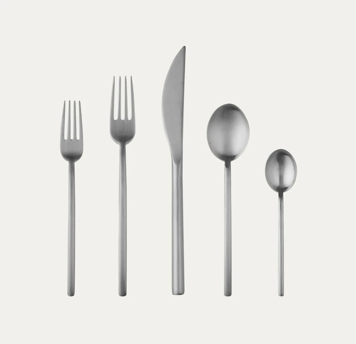 Mepra "Due Ice" 5-Piece Flatware Place Setting Utensils Set