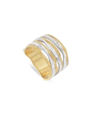 Marco Bicego Marrakech 18K Diamond Ring Women's  5.5
