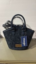 Wrangler Blue Paisley Denim Tote Crossbody Western Bag