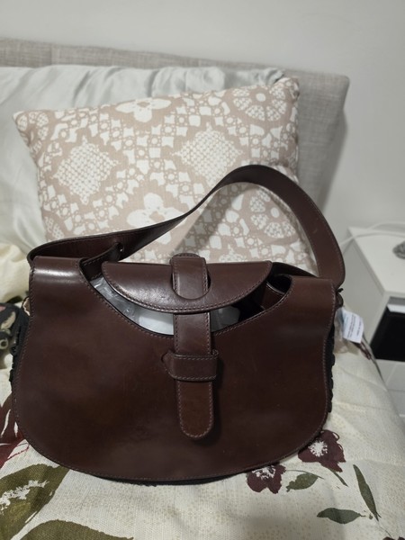 Vintage Fendi Selleria Crescent Shoulder Bag