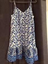 SHEIN VCAY Plus Size Boho Vacation Style Spring/Summer Spaghetti Strap Dress