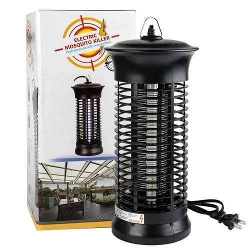 Lampada elettrica antimosche moscerini parassiti mosche insetti trappola zanzare insetti zapper 4.000V - Foto 4 di 12
