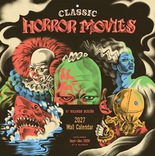 Classic Horror Movies 2027 Wall Calendar
