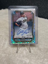 2026 Bowman Gage Jump 1st Chrome Mini Diamond Refractor Auto /100 Athletics