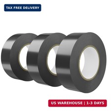 SWRT 0.75 in x 66 FT Black Electrical Tape Waterproof, 3 Pack High Temp Electric