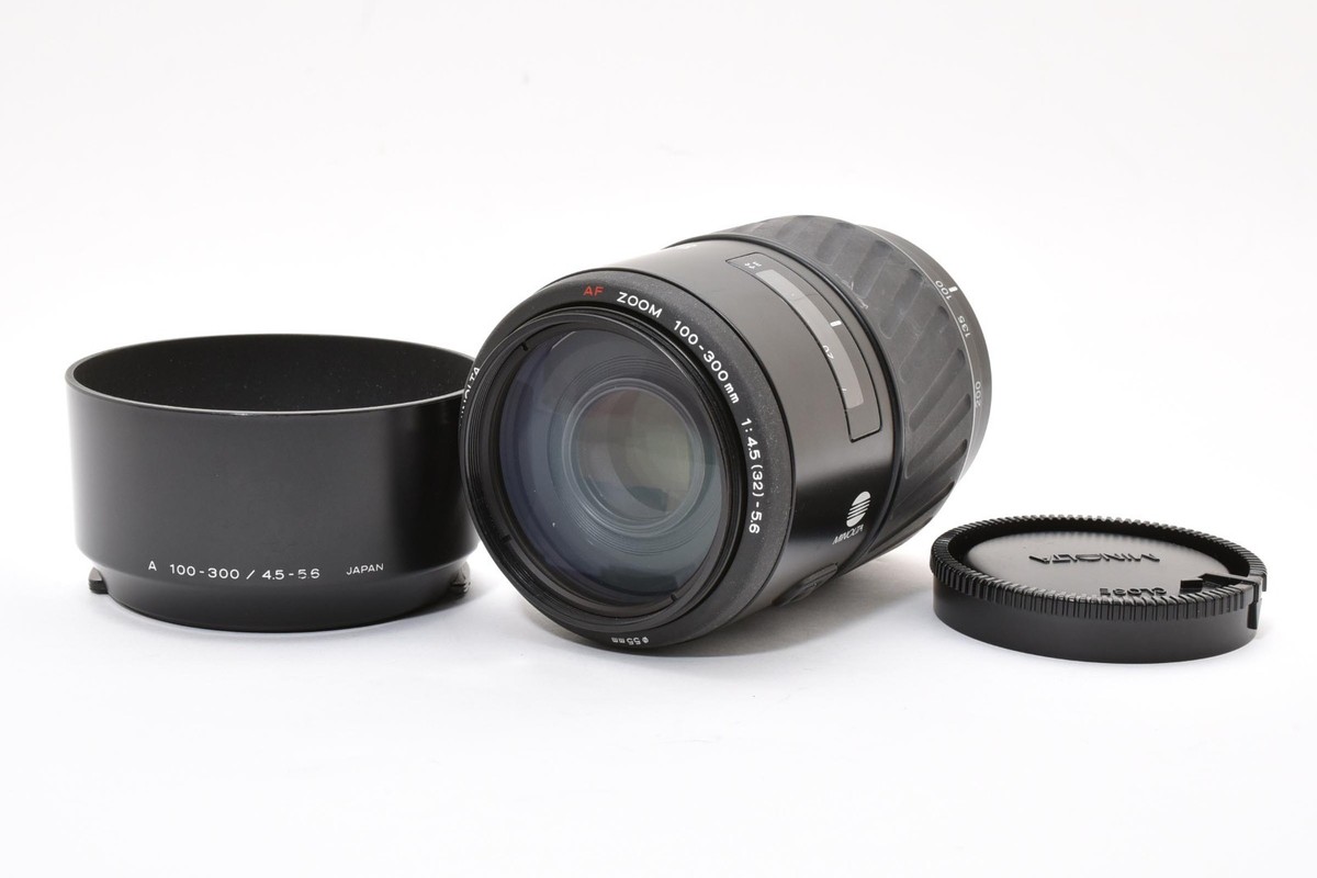 Minolta Af Zoom 100-300mm F4.5-5.6 Zoom Lens Tested Japan 【Exc