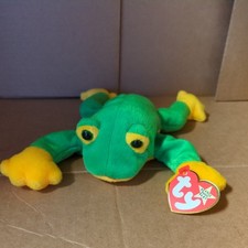 TY Beanie Baby - SMOOCHY the Frog 8 inch - MWMTs Stuffed Animal Toy
