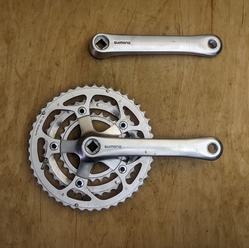 Vintage Shimano Deore XT FC-M730 MTB Crankset 46/36/26 170mm VGC