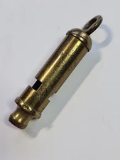 Vintage The ACME City Brass Police Whistle Military Whistle - Made in England