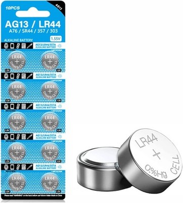 10 Stück LR44 Batterien AG13 Knopfzelle Batterie 1,5 V 357 303 SR44 LR1154 TOP