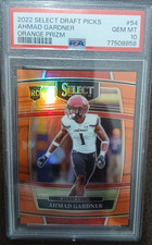 2022 Panini Select Draft Picks #54 Ahmad Sauce Gardner  Orange Prizm /49 Psa 10