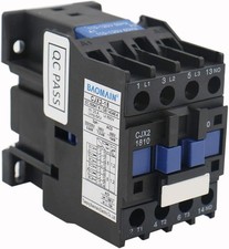 Three Pole AC Contactor With Coil DIN Rail Mount