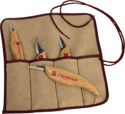 Flexcut 4-Piece Carving Knife Set KN100 Includes: Cutting Knife - Multi-purpose