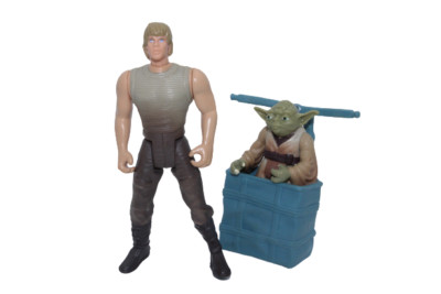 Kenner Star Wars Luke Skywalker + Yoda 1995 Power of the Force 3,75'' (AF4333)