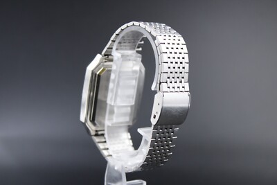 SEIKO MEMO DIARY RETRO WRIST WATCH UW02-0010 SILVER WORKING FINE