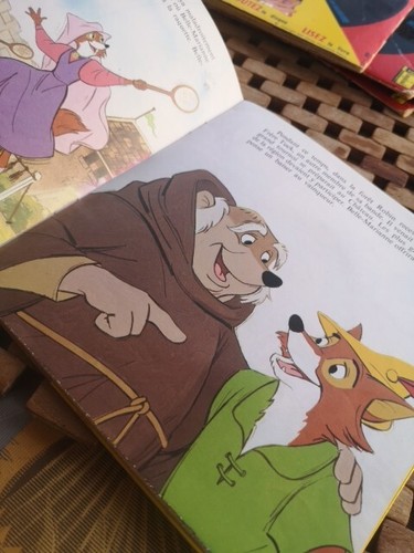 Robin Des Bois Livre Avec 45 Tours Disney - Imagen 5 de 6