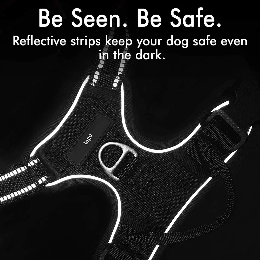 Dog Harness, No-Strap Pet Harness with 2 Leash Clips, Adjustable Soft Padded Dog Dog Harness, No-Strap Pet Harness with 2 Leash Clips, Adjustable Soft Padded Dog