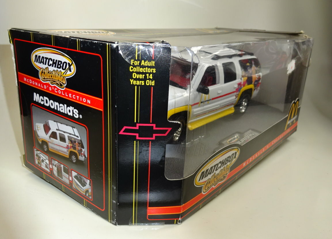 ミニカー CHEVY SUBURBAN/THE 2000 McDonald's Matchbox 2000 Chevrolet Suburban weiß 