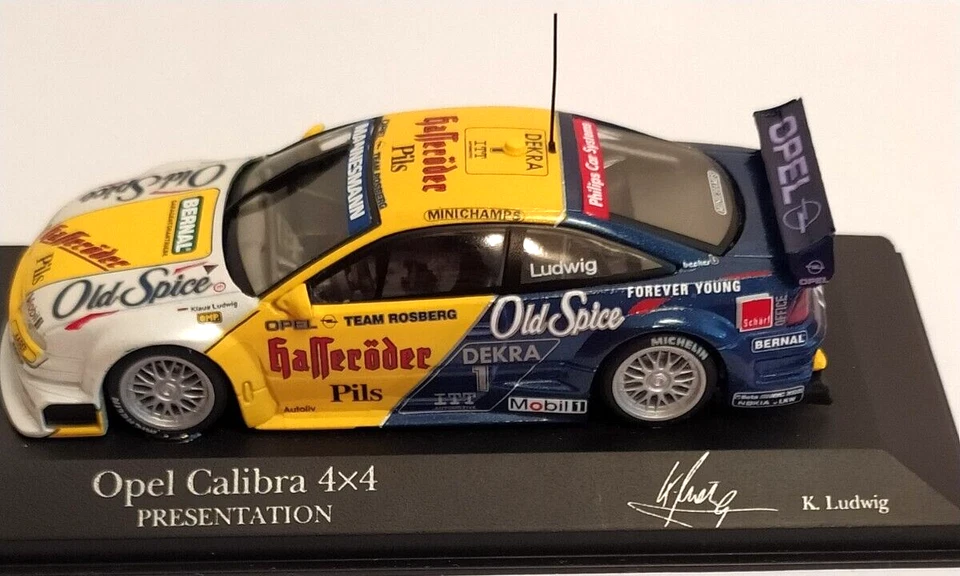 MINICHAMPS 1:43 AUTO OPEL CALIBRA 4x4 DTM PRESENTATION '95 K.LUDWIG 430954191 - Immagine 2 di 4