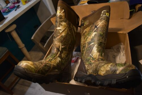 Bottes de chasse DRYCODE pour hommes camouflage imperméables bottes en caoutchouc avec néoprène 5 mm... - Photo 1/5