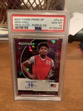 2020 Prizm DP #PAJH Josh Hall Prospect Auto Purple Ice Prizm /99 PSA 10 RC SP
