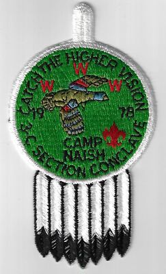 OA 1978 3-C Camp Naish Section Conclave Catch The Higher Vision WHT Bdr. [MX-177
