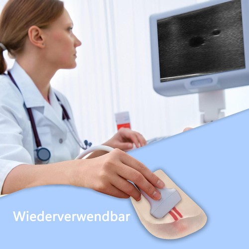 Ultraschall geführte Femoralpunktion Transparenz Modell, mit Arterie und Vene DE - Bild 5 von 9