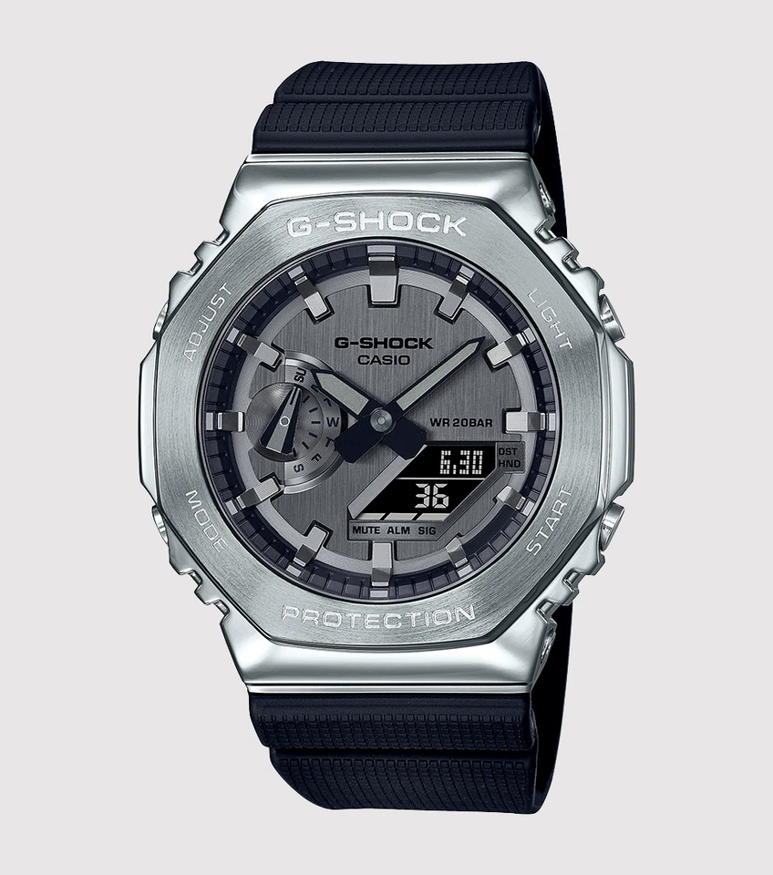 Casio G-SHOCK GM-2100-1AER Acciaio WR20ATM GM-2100-1A - 199eu listino - Immagine 3 di 4