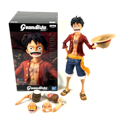 One Piece Monkey D. Luffy Grandista Nero PVC Statue Bandai