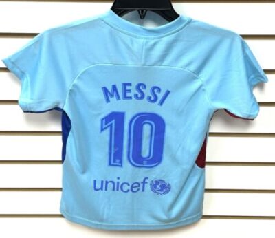 Barcelona Blue Messi Jersey Boys 1 Year Old 12 Months Size 14