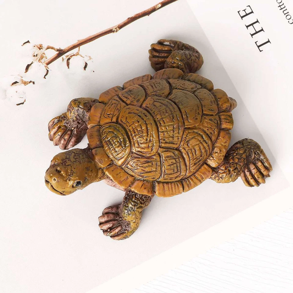 Garden Resin Turtle Statue Outdoor Sculpture Ornament Home Lawn Patio Yard Decor - Image 4 of 4