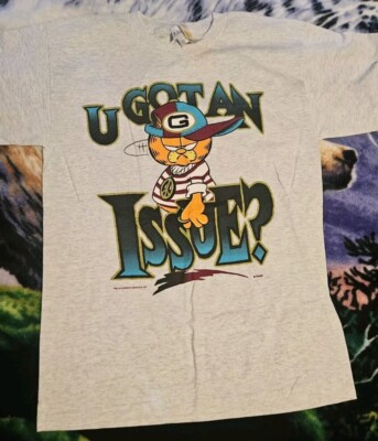 Signet Sportswear Vintage Garfield T-Shirt Size L U Got An Issue New with Tags