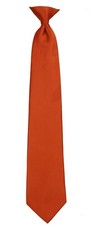 Men's Classic Rust Clip On Necktie Business Weddings Formals Party Occasions