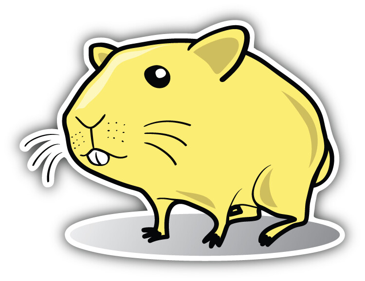 Hammond Sticker Hammond Hamster Car Bumper Sticker Decal
