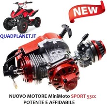 NUOVO MOTORE MINI QUAD 2T BIG BORE + POTENTE 7 CV 53cc RACING MINI MOTO BIGBORE