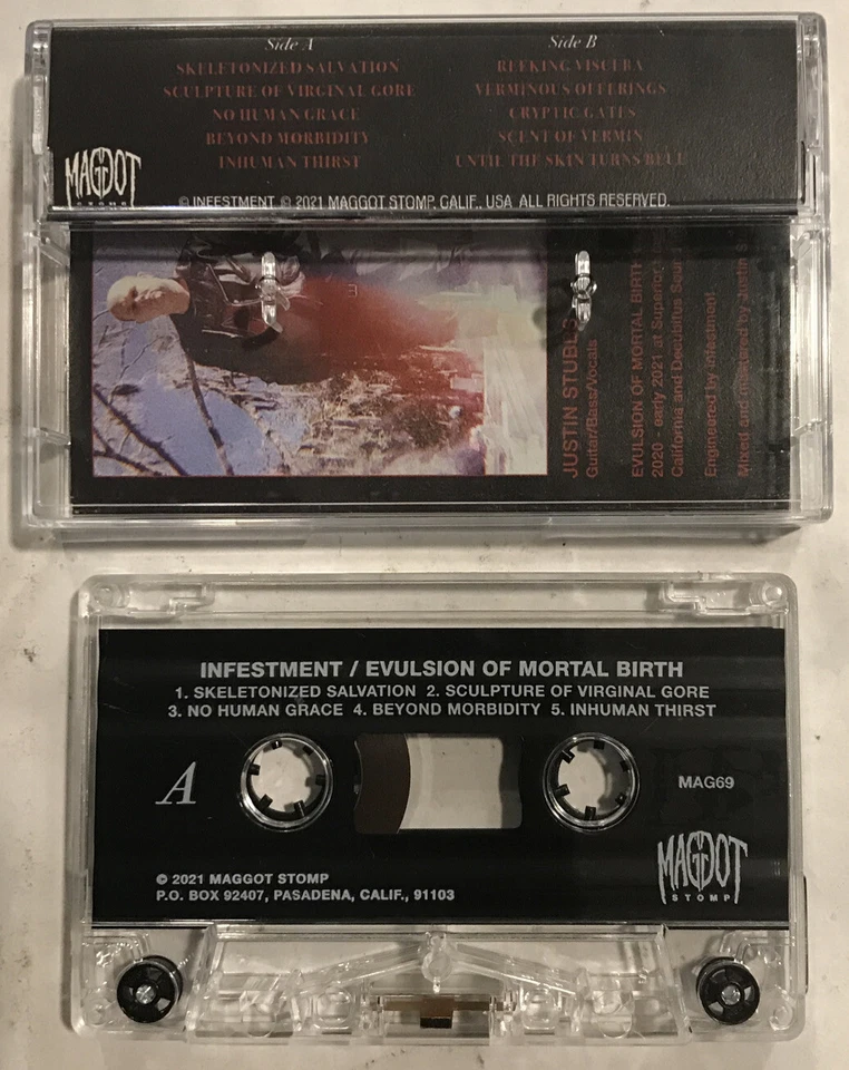 Infestment Evulsion - Of Mortal Birth Cassette 2021 Maggot Stomp – MAG69 - Image 2 of 2